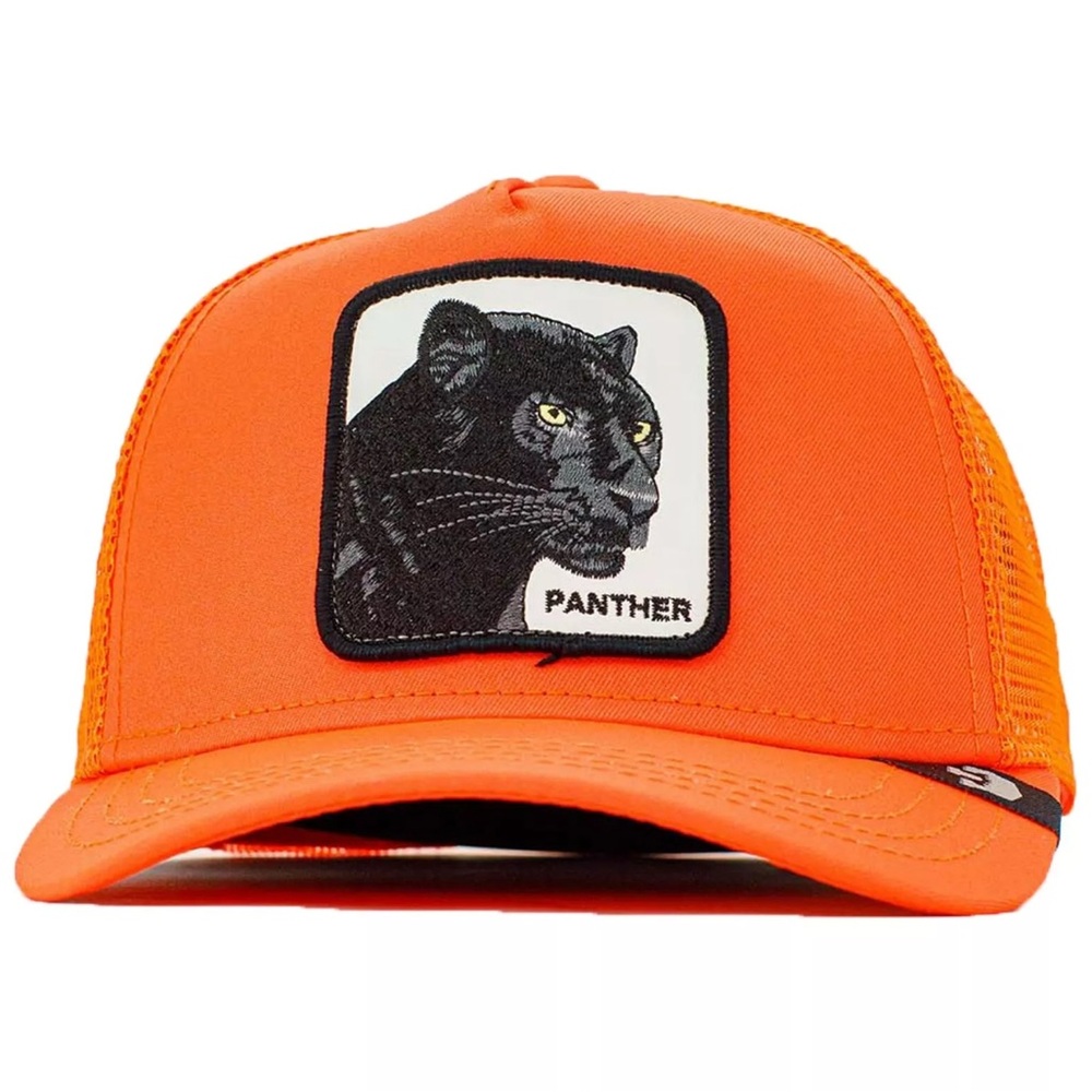 Unisex Orange Panther Trucker Hat
